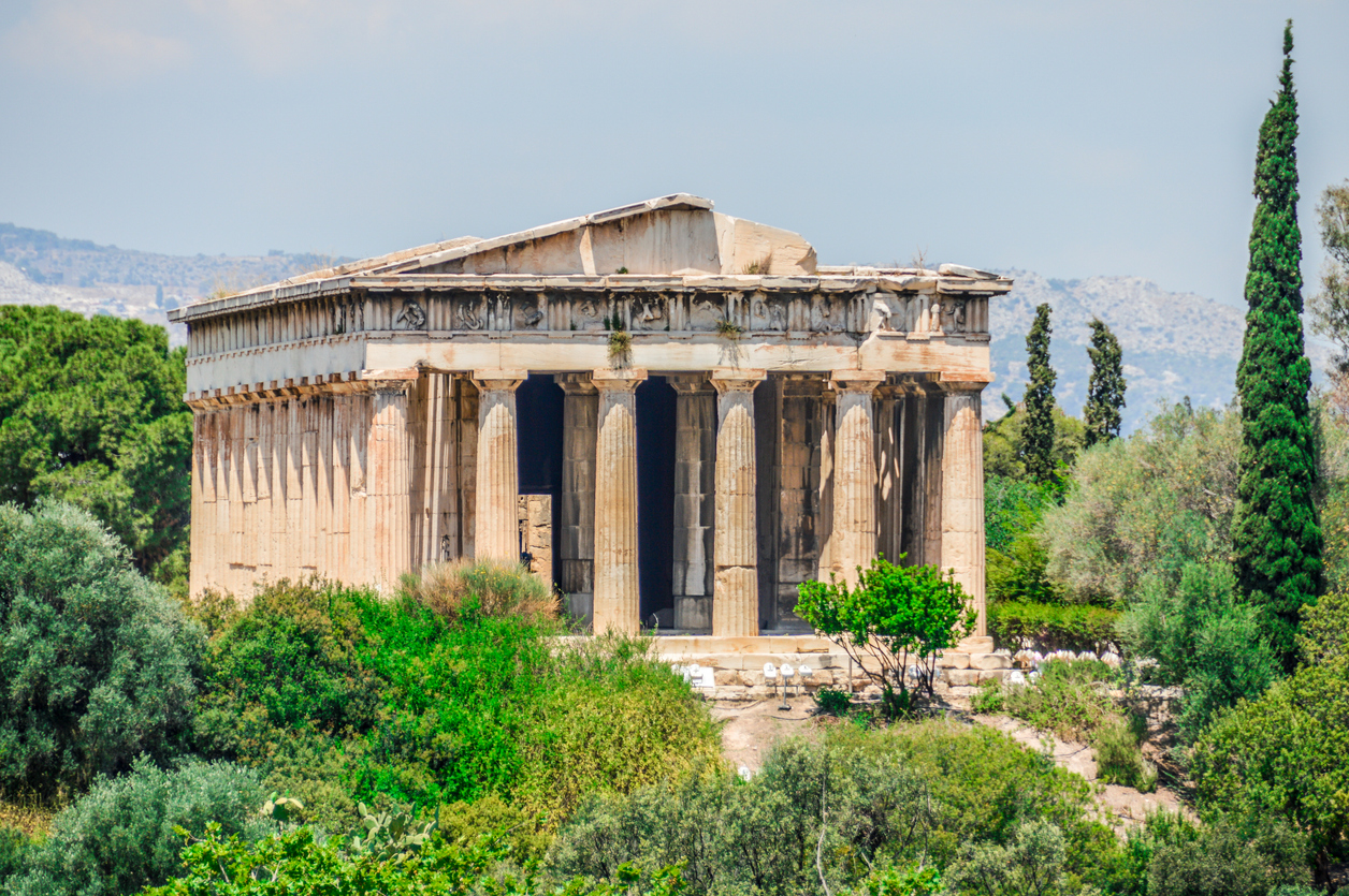 The Temple of Hephaestus in Athens